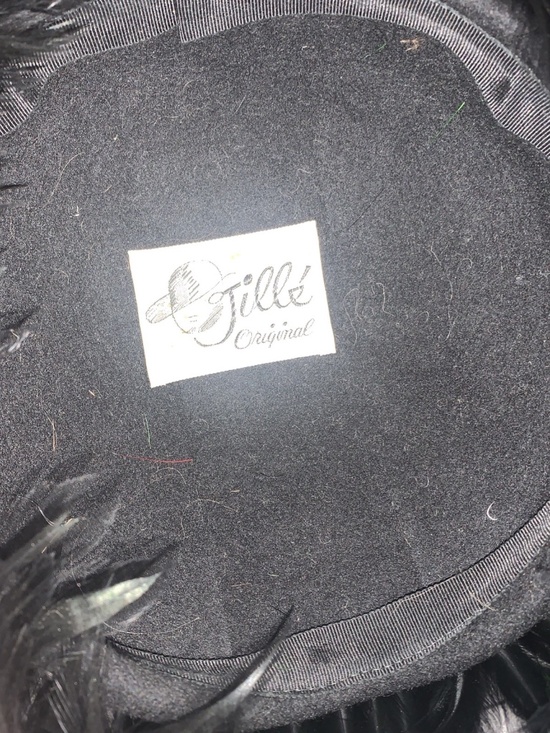 Vintage Macy’s Former “Davisons” Womens Jille Pillbox Hat 40’s 50’s Feather Hat main image 14